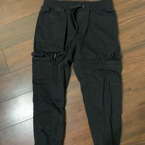 Black cargo pants